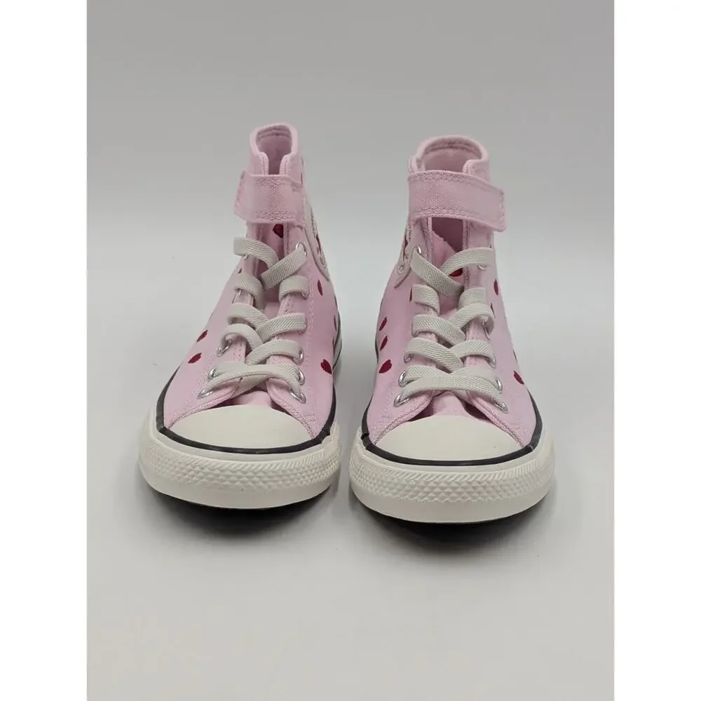 Converse Girls Youth Size 13.5 Chuck Taylor All Star 1V High Top Pink Sneakers